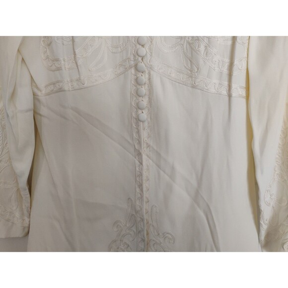 Marie St Claire Ivory Soutache Embroidery Jacket & Skirt Set Womens Victorian 8 - Picture 3 of 16